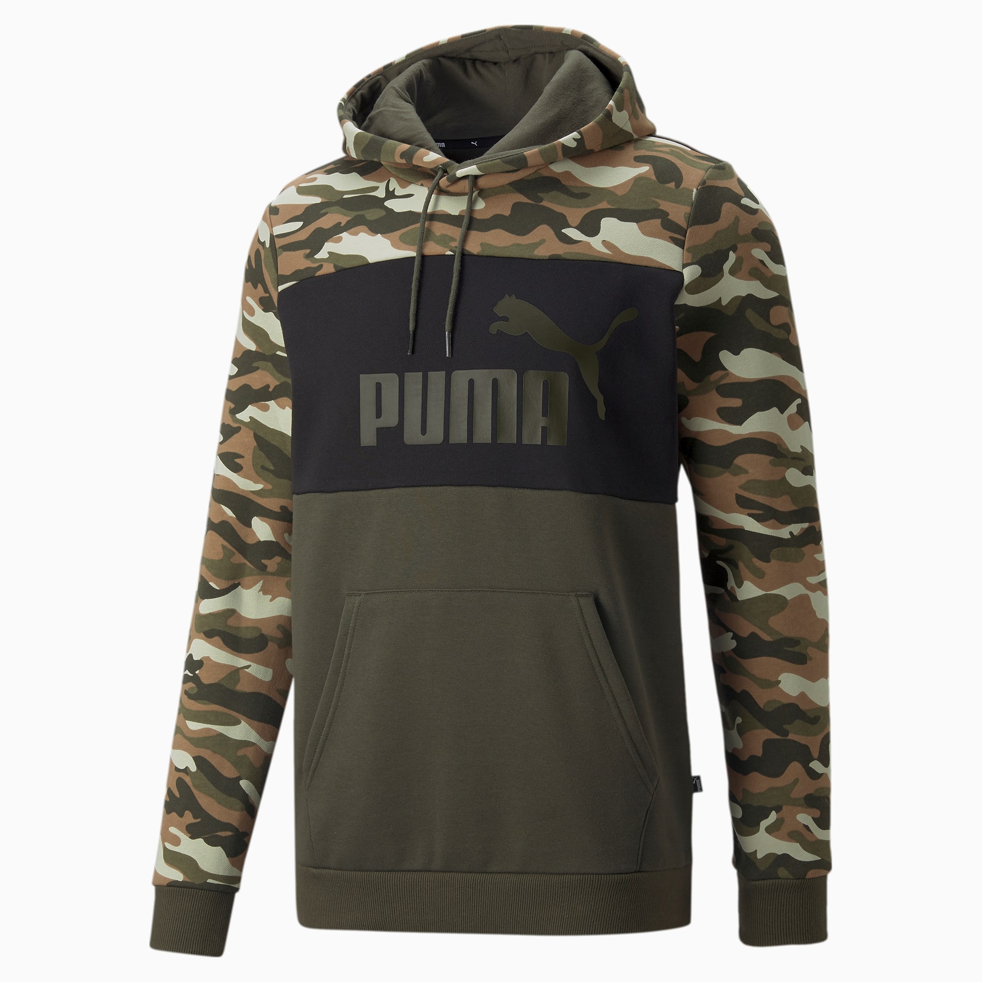 Essentials Camouflage Men s Hoodie PUMA Shoes PUMA